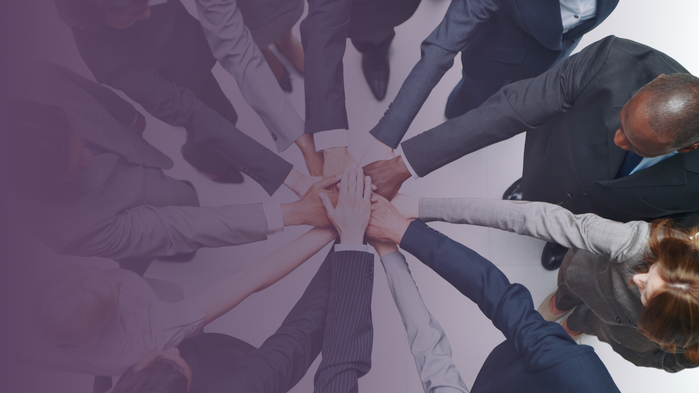 Team huddle - all hands in